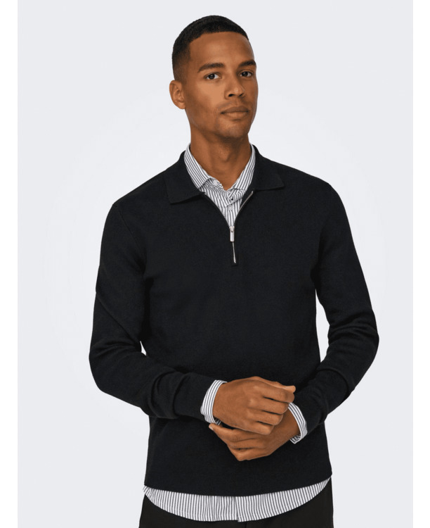 Polo met lange mouwen (L/S) met normale pasvorm Heren