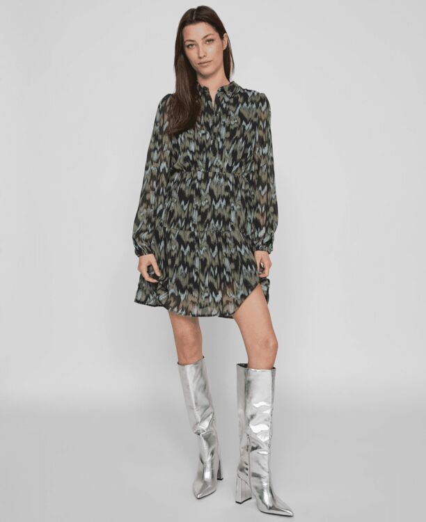 VIMARIA L/S BUTTON DRESS