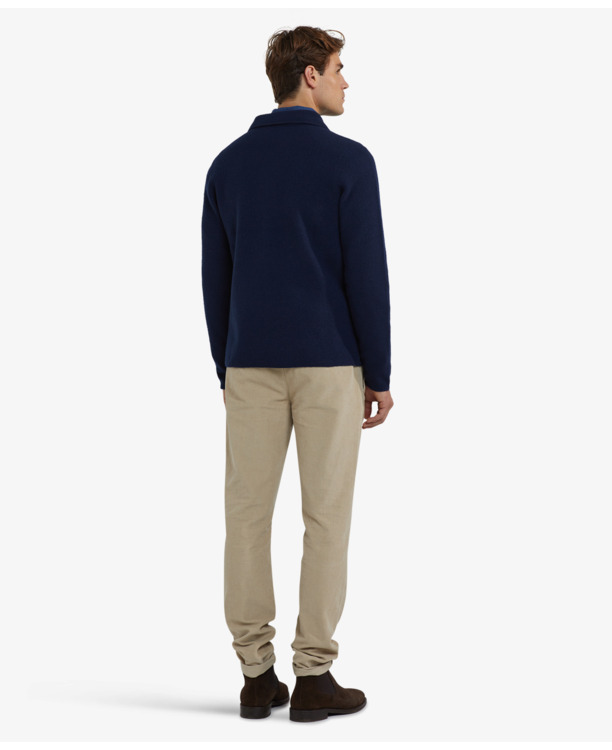 Fashion Button Cardigan 100% Wool Blend Heren