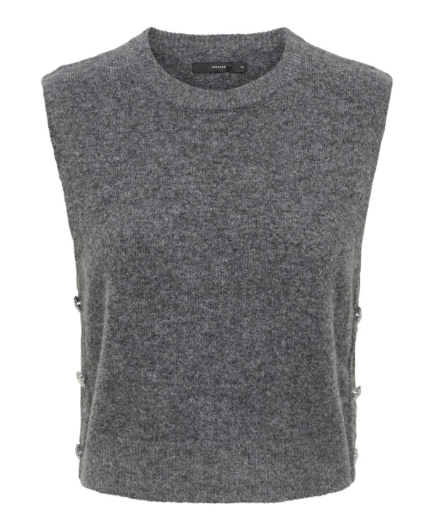 Regular Fit O-Neck Sleeveless (S/L) Mouwloos Herfst Winter Regular Fit Gebreid Vest