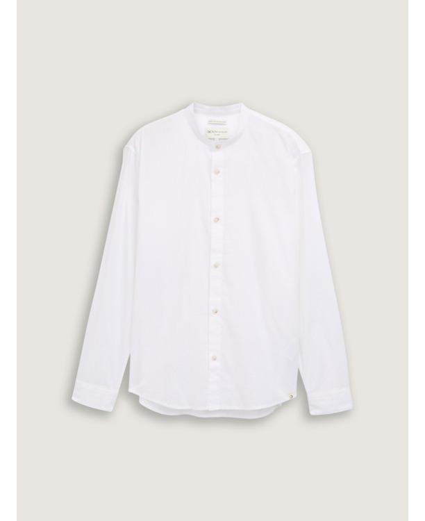 Relaxed fit overshirt met linnen