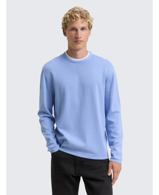 Gebreite trui met kraagdetail