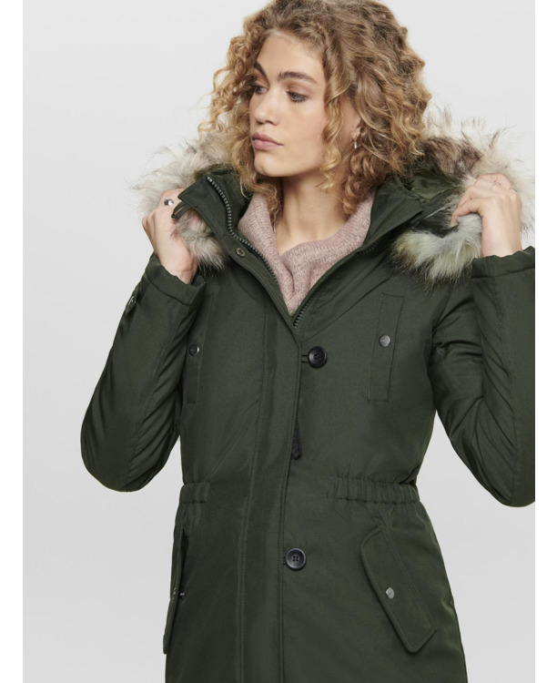 Hood w. Detachable synthetic fur edge Long Sleeves (L/S)