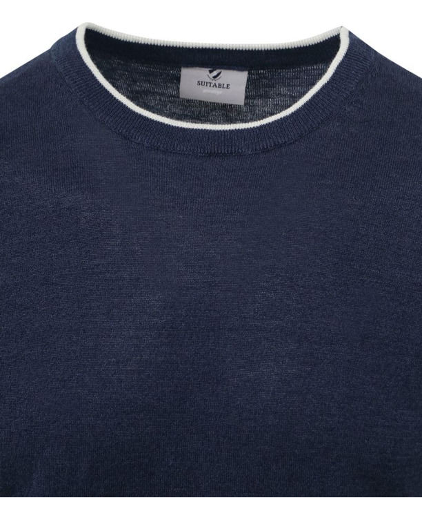 Suitable Trui O-Hals Johan Navy