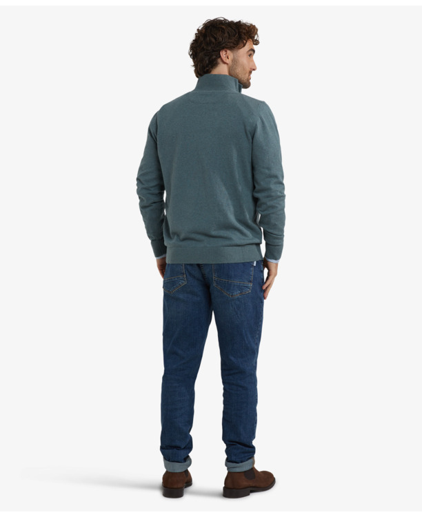 Zip Mock Sweater Heren