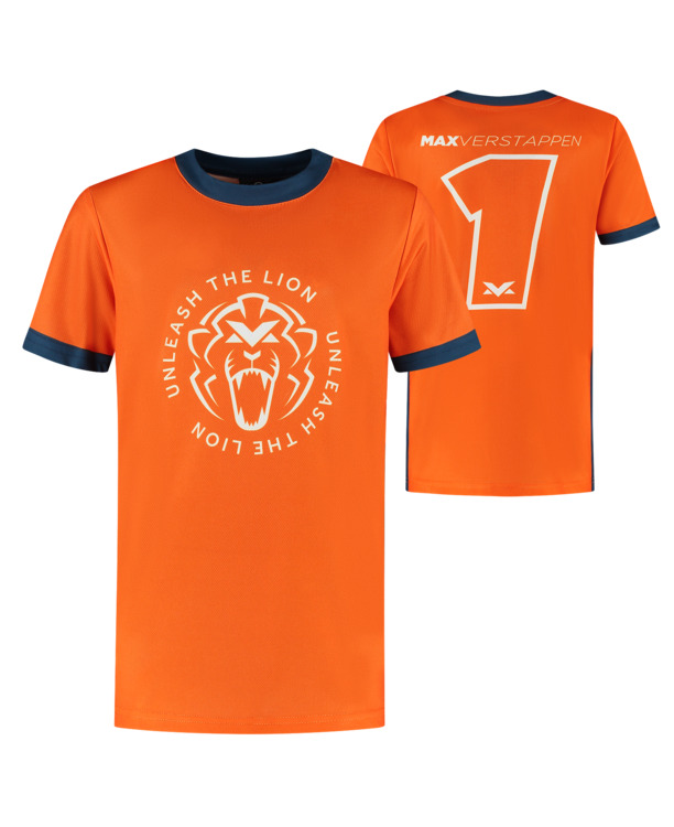 Kids - Sportshirt - Oranje - Unleash The Lion