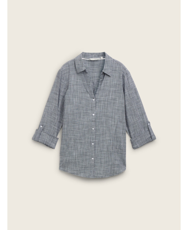 Normale pasvorm blouse van katoen