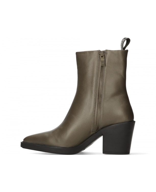 Gisele Enkellaarsjes op hak Metallic