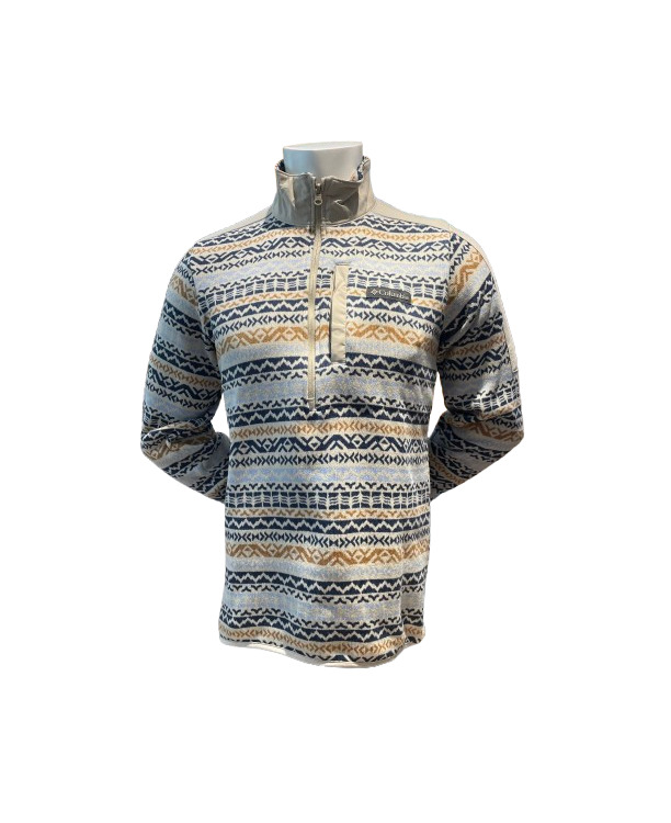 M FOX GLACIER FS PRINTED HALF ZIP