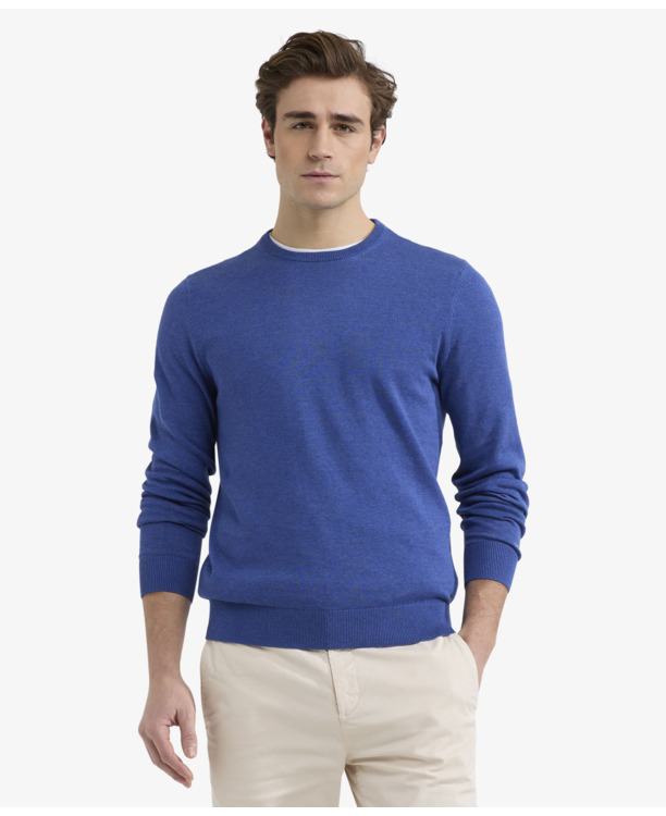 C-Neck Sweater 100% Cotton Heren