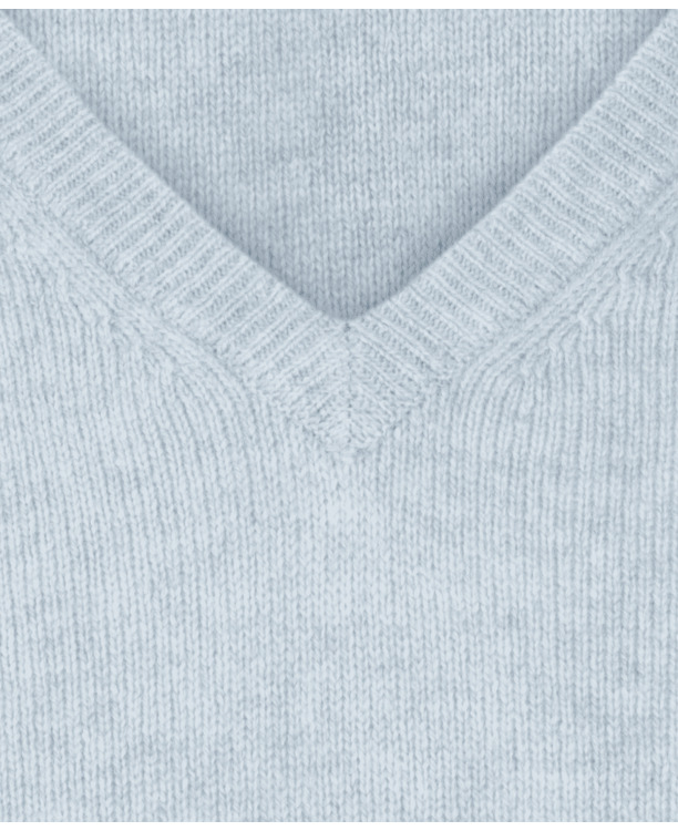 Lambswool V- neck Sweater