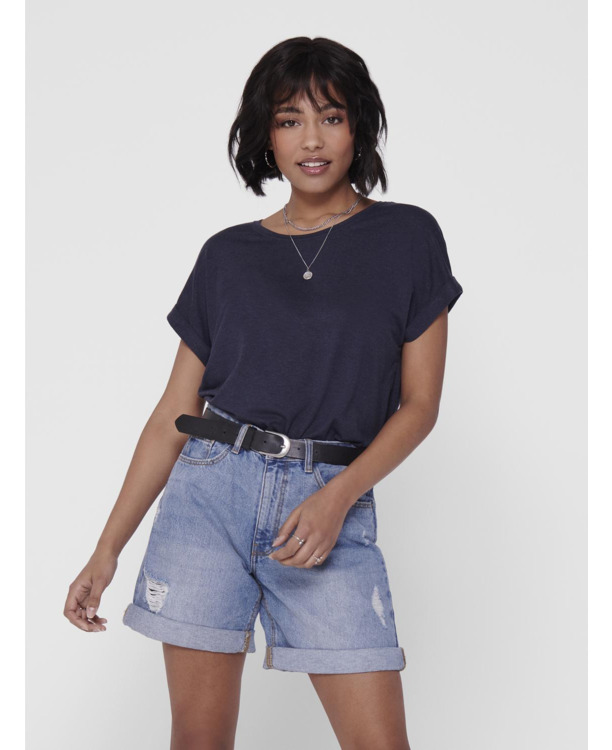 Regular Fit O-Neck Short Sleeves (S/S) Regular fit top met ronde hals en korte mouwen