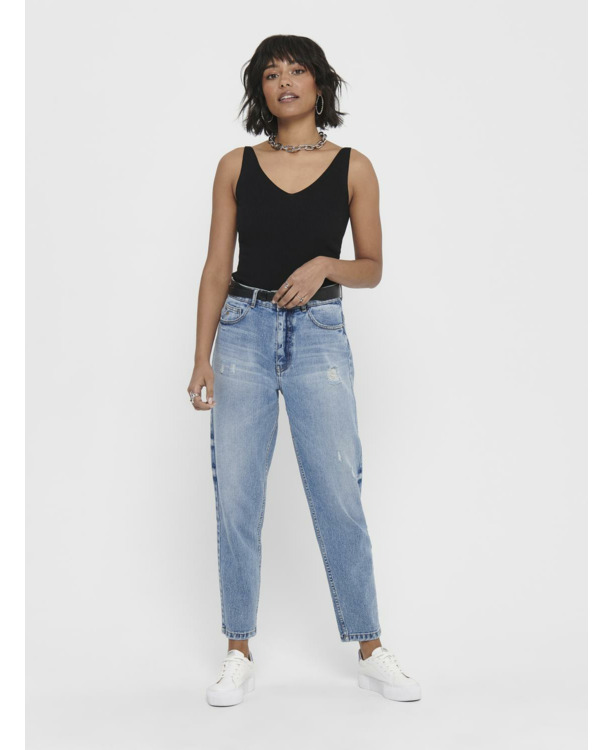 Knit Fit V-Neck Sleeveless (S/L) Gebreide top