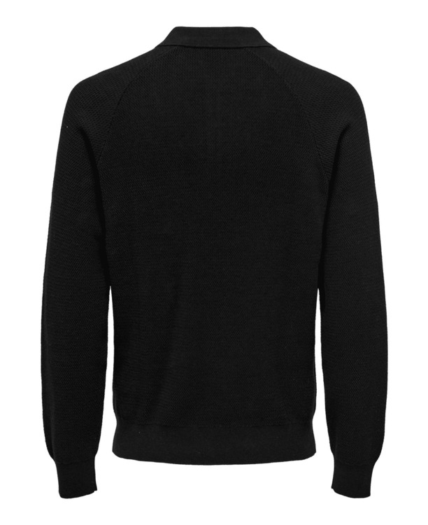 Regular Fit Polo Long Sleeves (L/S) -> Gebreide trui met lange mouwen en normale pasvorm Heren