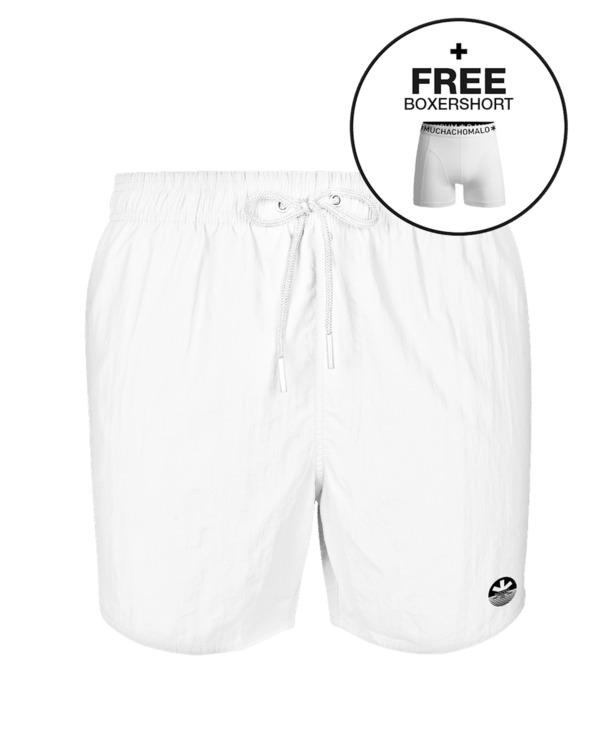 Heren Zwembroek Effen White