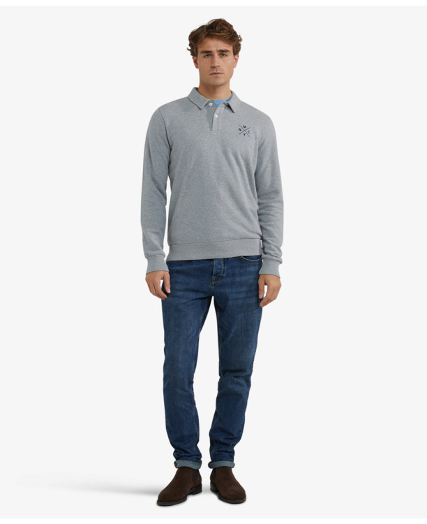 Polo Sweatshirt 100% Cotton Heren