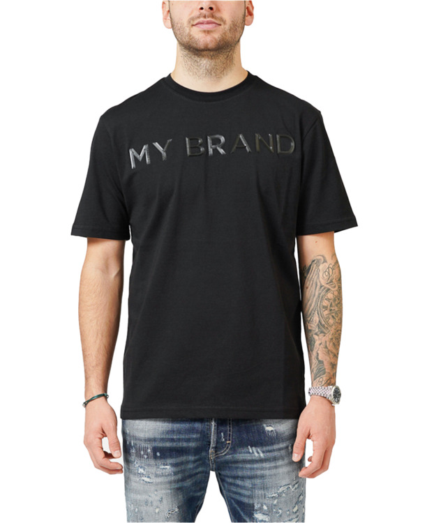 MIJN MERK LOGO ZWART T-SHIRT MANNEN