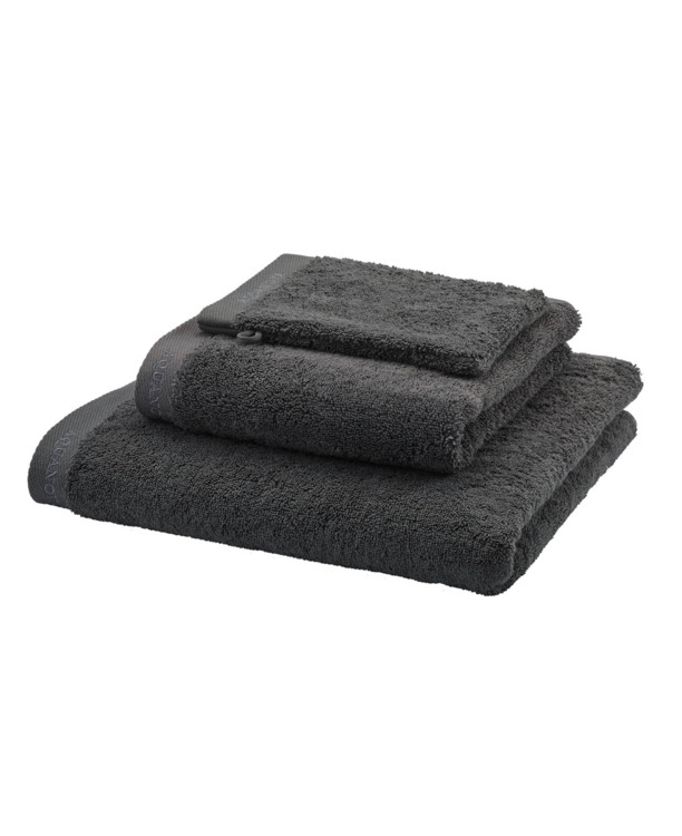 Sava - Badlaken - GOTS KATOEN - 70x140 cm - Dark grey