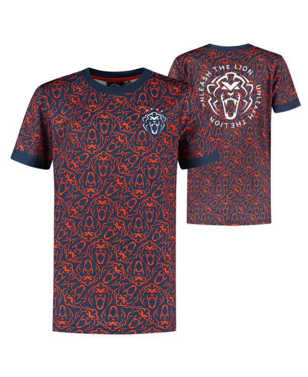 Kids - Orange Lion Sportshirt - Unleash The Lion