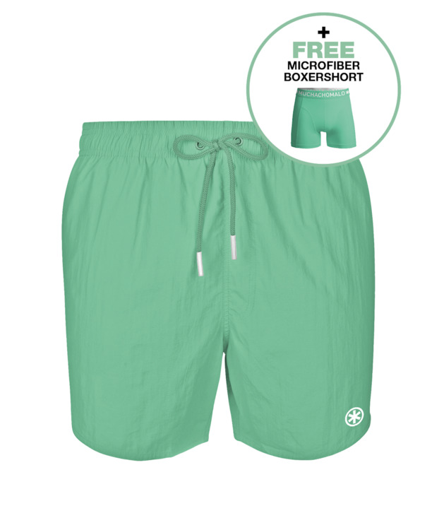 Jongens Zwembroek Effen Tealish Green