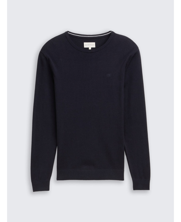 Gebreide trui met geprint logo