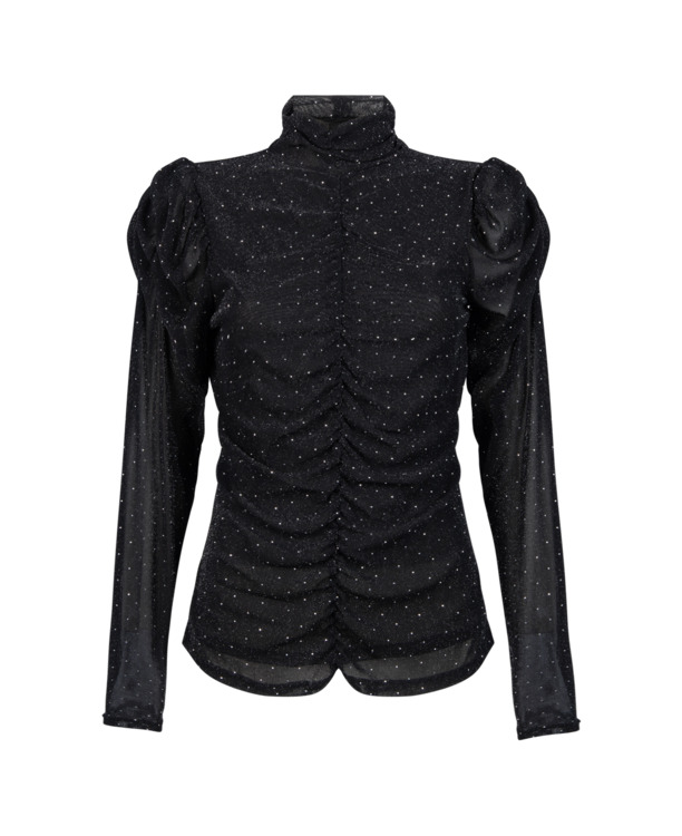 Aaiko Dames Top Zwart Top Polyamide Elastaan