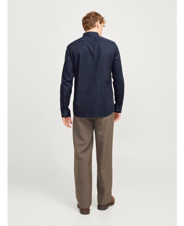 JPRBLALEEDS PRINT DOBBY L/S SHIRT L