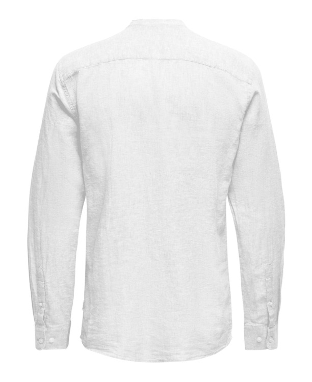 Slim Fit China Kraag Lange Mouwen (L/M) Heren