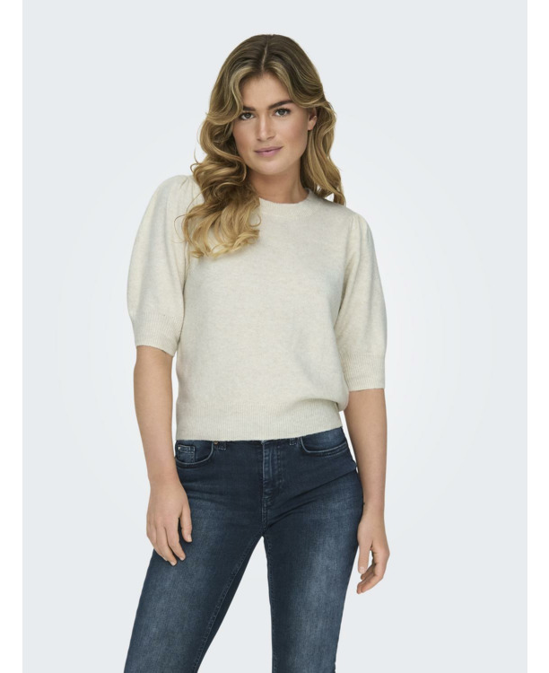 Knit Fit O-Neck 2/4 Sleeves (2/4) Lange mouwen gebreide trui met O-hals pasvorm