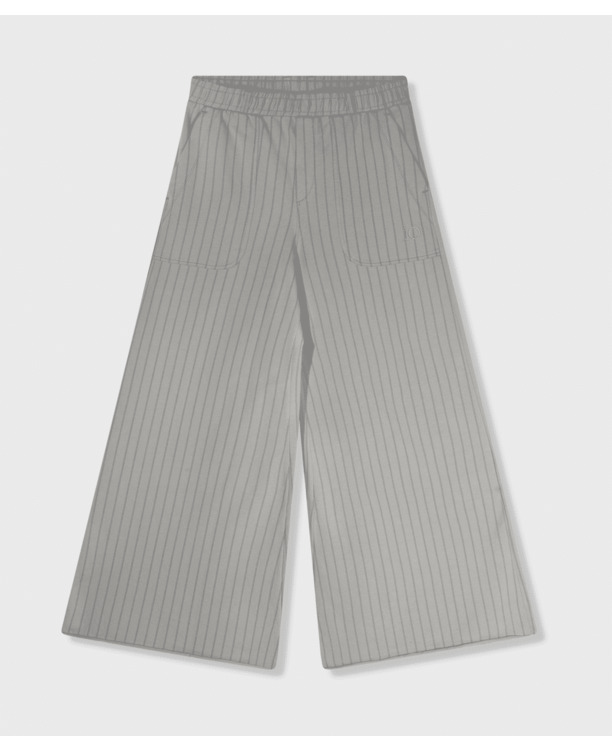 10DAYS Dames wijde joggingbroek met krijtstreep katoen