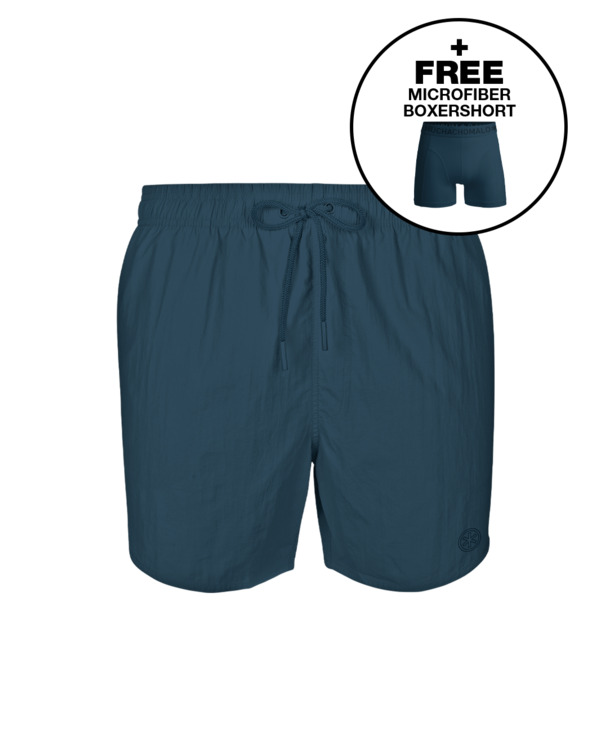 Heren Zwembroek Effen Blue