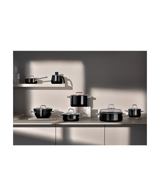 Fusiontec Mineral Pro 4-delige pannenset, Zwart