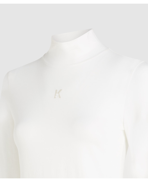 K LOGO MOCK NECK LS T-SHIRT