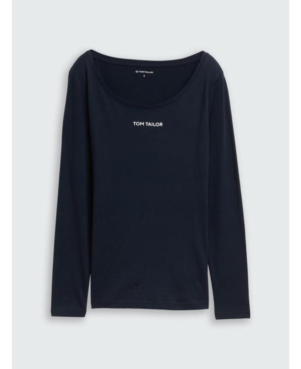 Shirt met lange mouwen en logoprint