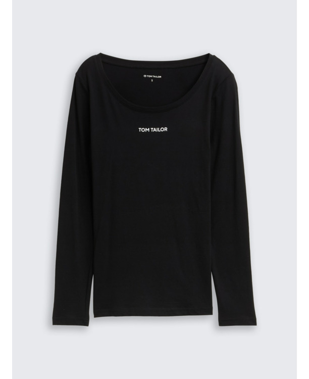 Shirt met lange mouwen en logoprint