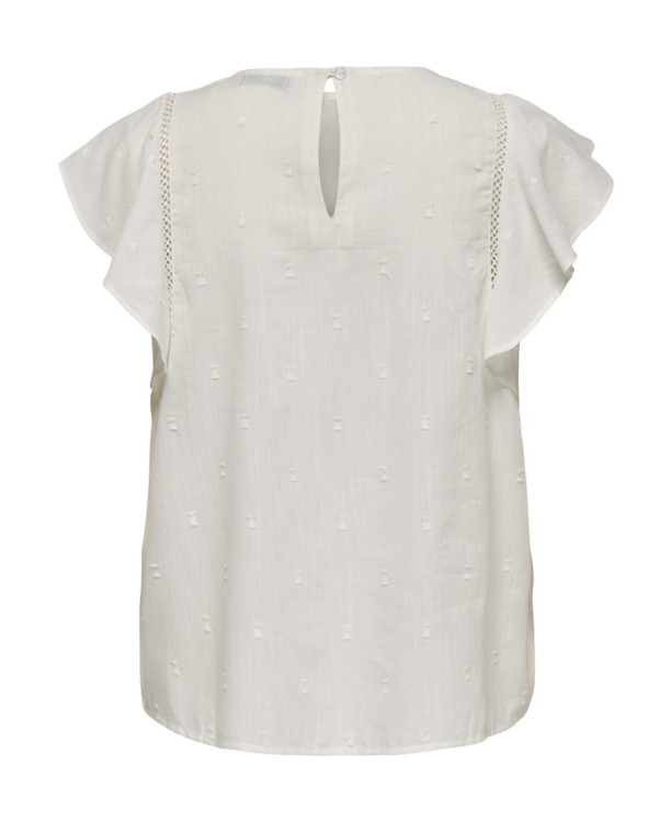 Regular Fit O-Neck Sleeveless (S/L) Prachtige top met ronde hals en knoopsluiting