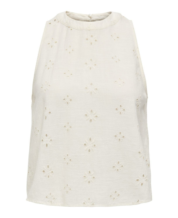 Regular Fit Halter Neck Sleeveless (S/L) Shirt met halterhals voor een normale pasvorm voor een feestelijke look