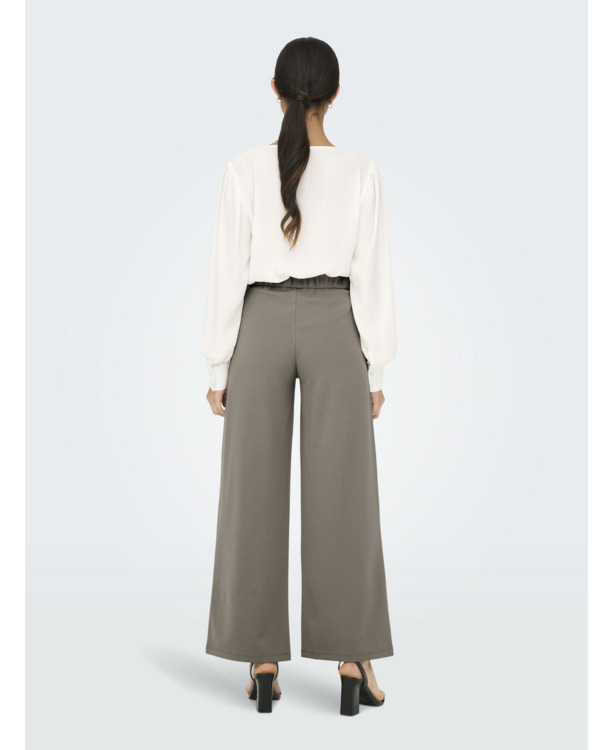 Wide Leg Fit Broek met hoge taille en wijde pijpen