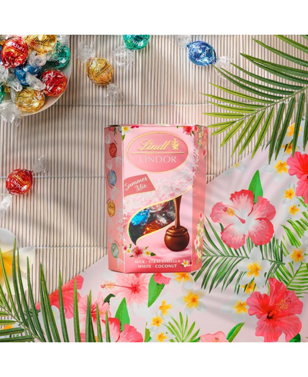 LINDOR Zomermix chocolade bonbons 200g