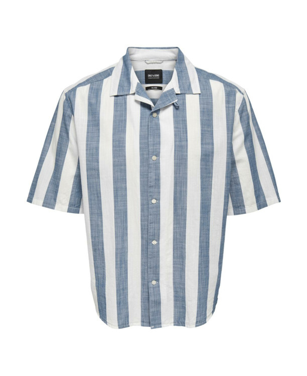 Relaxed Fit Shirt Kraag Korte Mouwen (K/M) Heren
