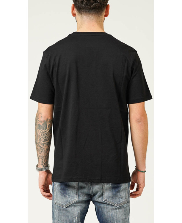 MY BRAND UPSIDE DOWN CHEST BLACK T-SHIRT