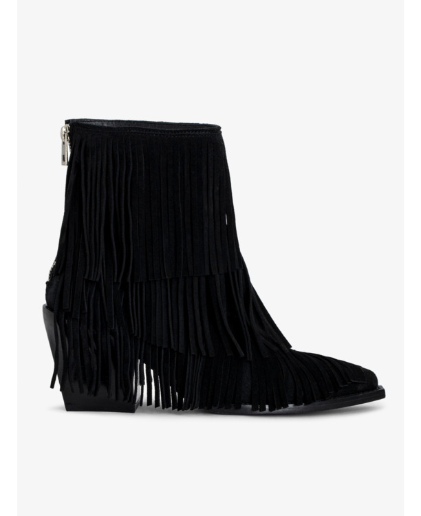 CARA BOOTS FRINGES SUEDE