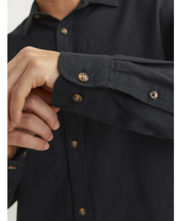 Slim Fit Band Collar Long Sleeves (L/S)
