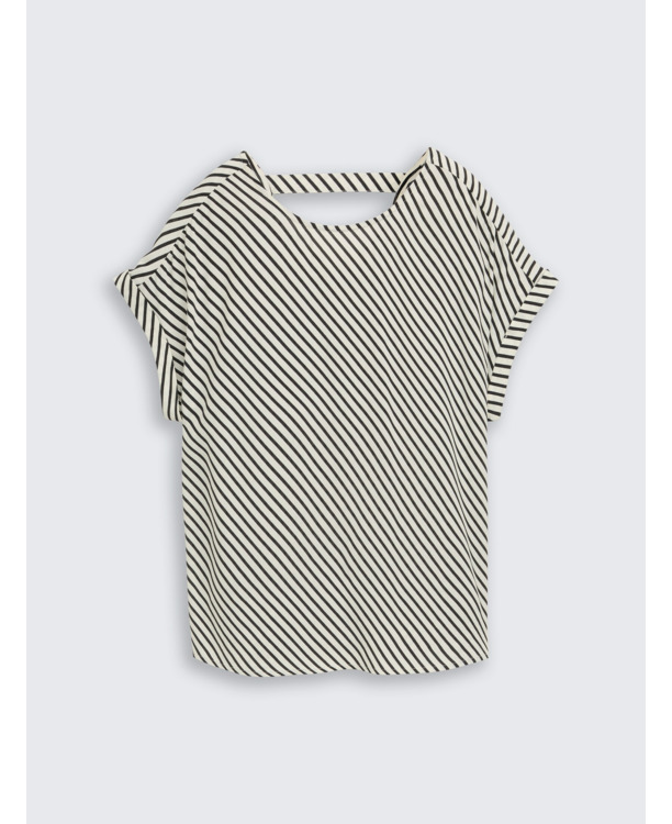 Losvalnde blouse met uitsnijding aan de Achterkant