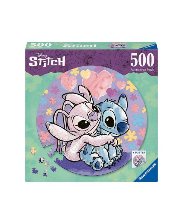 Ravensburger Round puzzle Disney Stitch - Legpuzzel - 500 stukjes