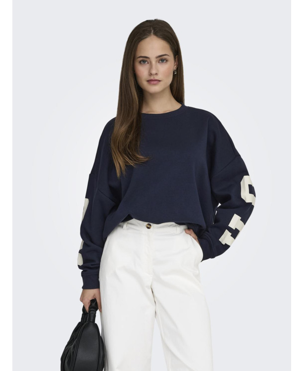 Loose Fit O-Neck Long Sleeves (L/S) Loose fit sweatshirt met O-hals voor vrijetijdsgebruik