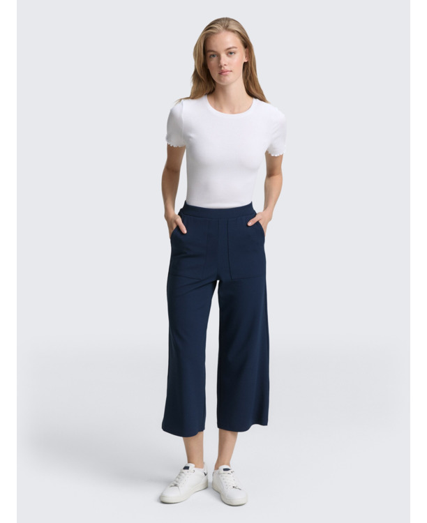 Culottes met crêpestructuur