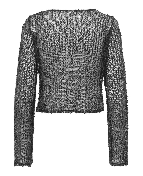 Regular Fit O-Neck Long Sleeves (L/S) Feesttop met O-hals en lange mouwen voor een leuk avondje uit