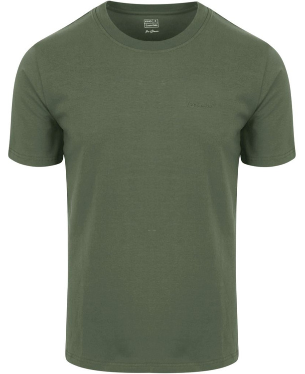 King Essentials The Shawn T-Shirt Olijfgroen