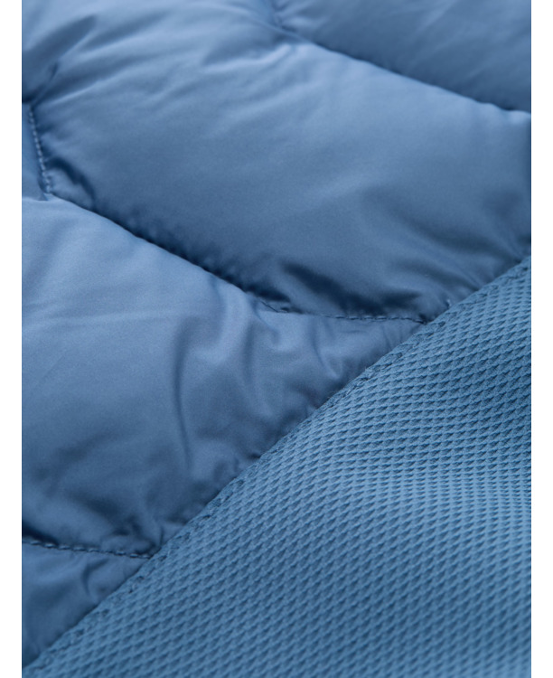 Hybride katoenen vest met bomberkraag